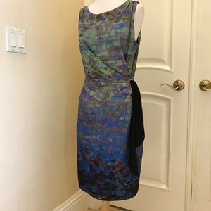NWOT Suzi Chin for Maggie Boutique side tie dress